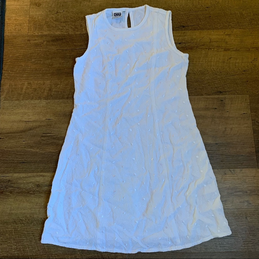 Johnny Was Collection Embroidered Mini Dress White XS